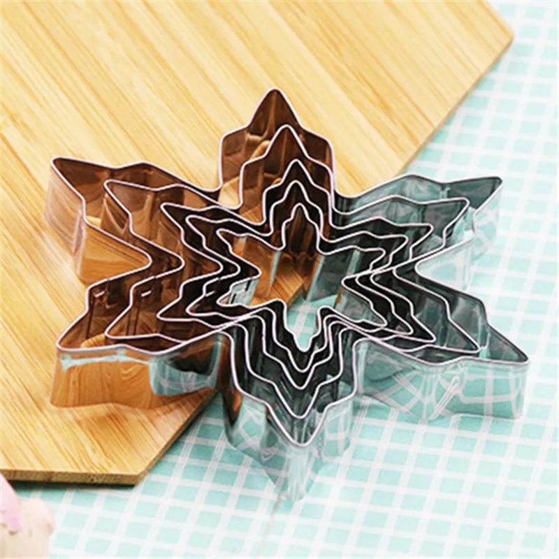 5 шт./компл. Рождественская Снежинка в форме сахарного печенья резак для сделай