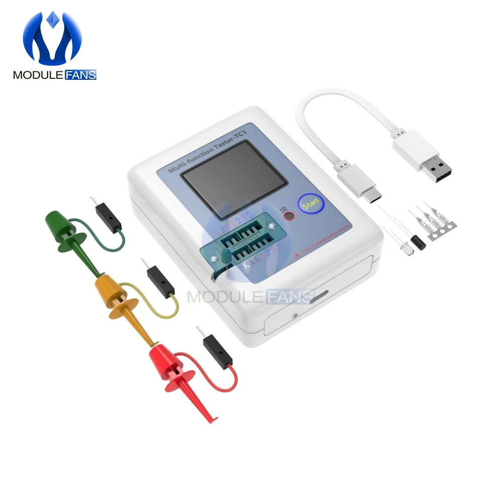 Многофункциональный регулируемый тестер транзисторов с цветным дисплеем