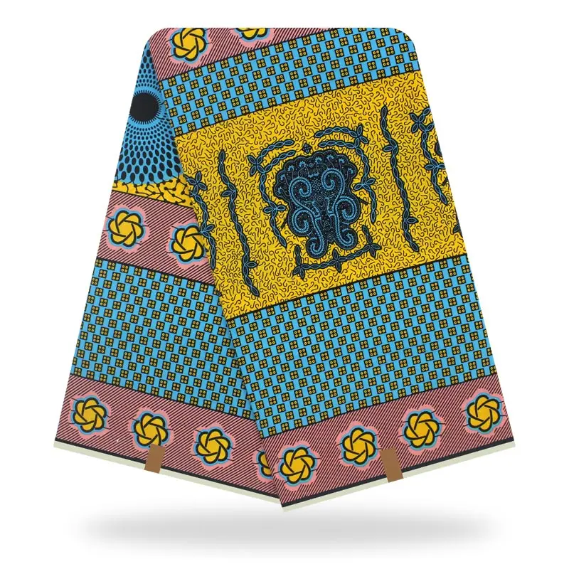 Новая африканская ткань с натуральным воском Анкара 2019 высококачественная