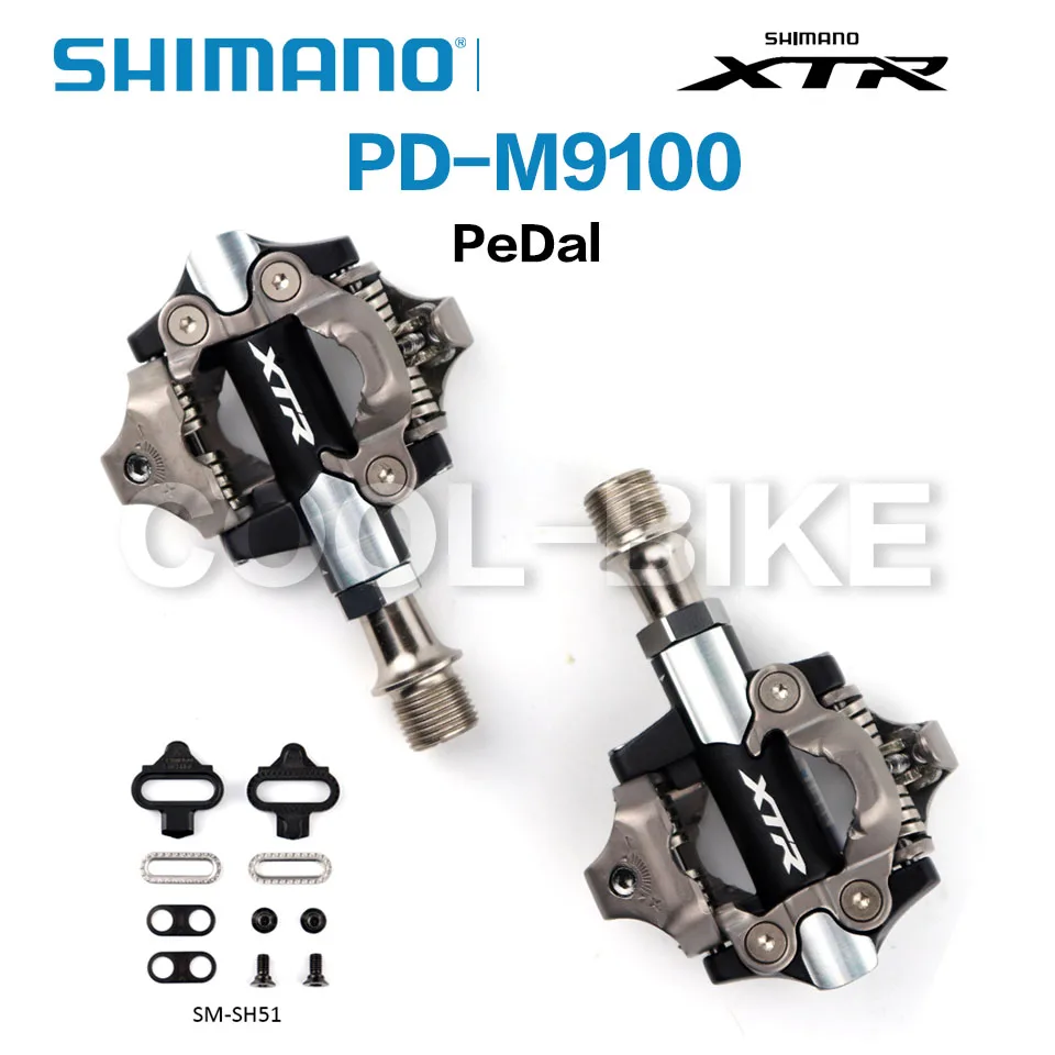 Педаль для горного велосипеда SHIMANO XTR PD-M9100 SPD набор педалей без зажима включая SM-SH51