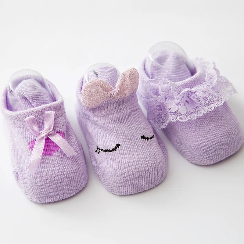 

3 пара/лот Детские носки; Сезон весна-лето; Новинка для маленьких девочек Гольфы с бантами кружевные детские носки Детские носки для детей де...