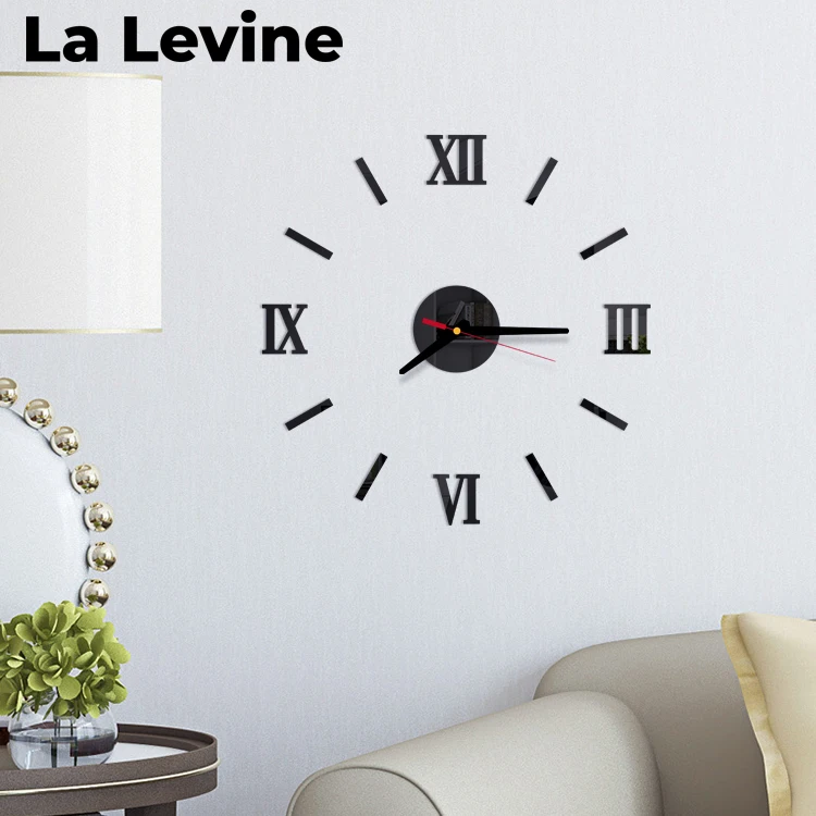 Минималистичные настенные часы 3d-часы сделай сам акриловые зеркальные наклейки