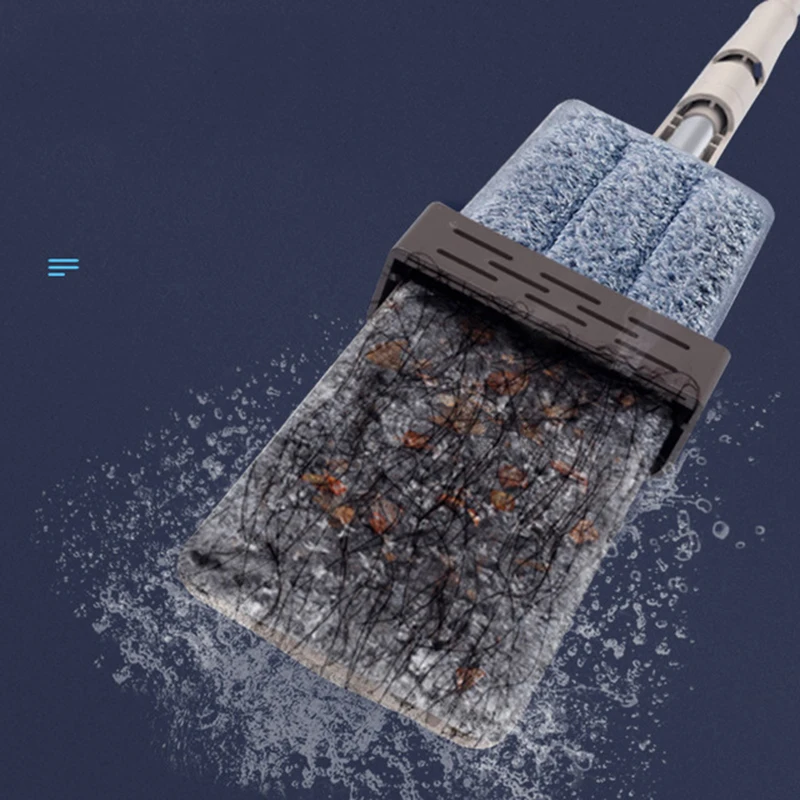 Free Hand Wash Microfiber Mop Refill Reusable Magic Flat Mops Aluminum Handle Floor Cleaning tool Household Tile Broom Cleaner | Дом и сад