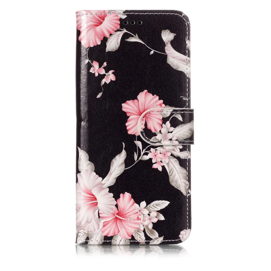 Кожаный чехол с милым рисунком для телефона Samsung Galaxy S9 S8 Plus S7 S6 Edge S5 j3 j5 j7 2017 2016 2015 Note