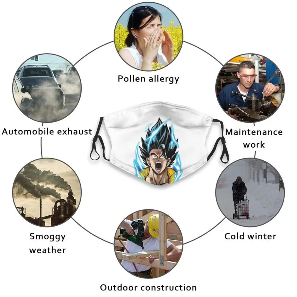 

Gogetaa Mask Print Washable Filter Funny Mouth His Z Gt Super