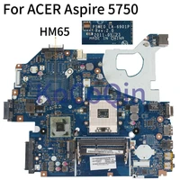 kocoqin laptop motherboard for acer aspire 5750 5750g mainboard p5we0 la 6901p mbrff02005 hm65