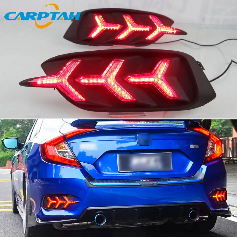 2 шт. светодиодные ламсветильник для автомобиля Honda Civic Sedan 2016-2018 | Автомобили и