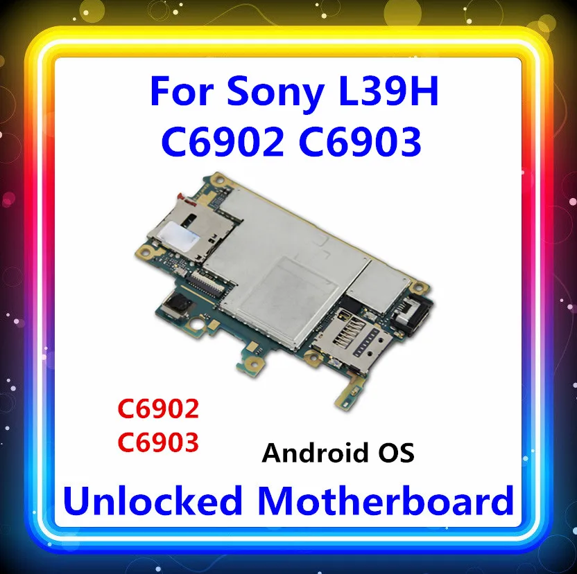C6902/C6903 логическая плата разблокирована для sony Xperia Z1 L39h C6902/C6903 материнская плата с чипами материнская плата Рабочая панель Android OS