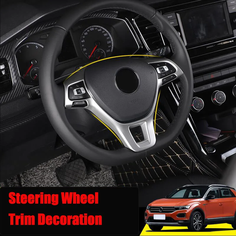 Автомобильные аксессуары накладка на руль для Volkswagen Jetta Golf Sportsvan 7 Polo Caddy Amarok Lavida