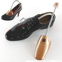 1 pair shoes stretcher plastic shoe tree shaper rack boot stretcher keeper adjustable size for man women zapatos de hombre brown