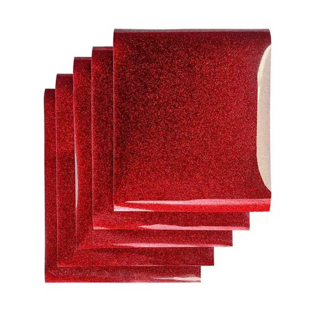 7 red vinyls Термопереводная блестящая виниловая пленка 10*12 дюймов, 7 листов, переводная виниловая железная пленка для одежды, HTV рубашка, высокоэластичная Декоративная пленка, легко режется - Цвет: 7 red vinyls