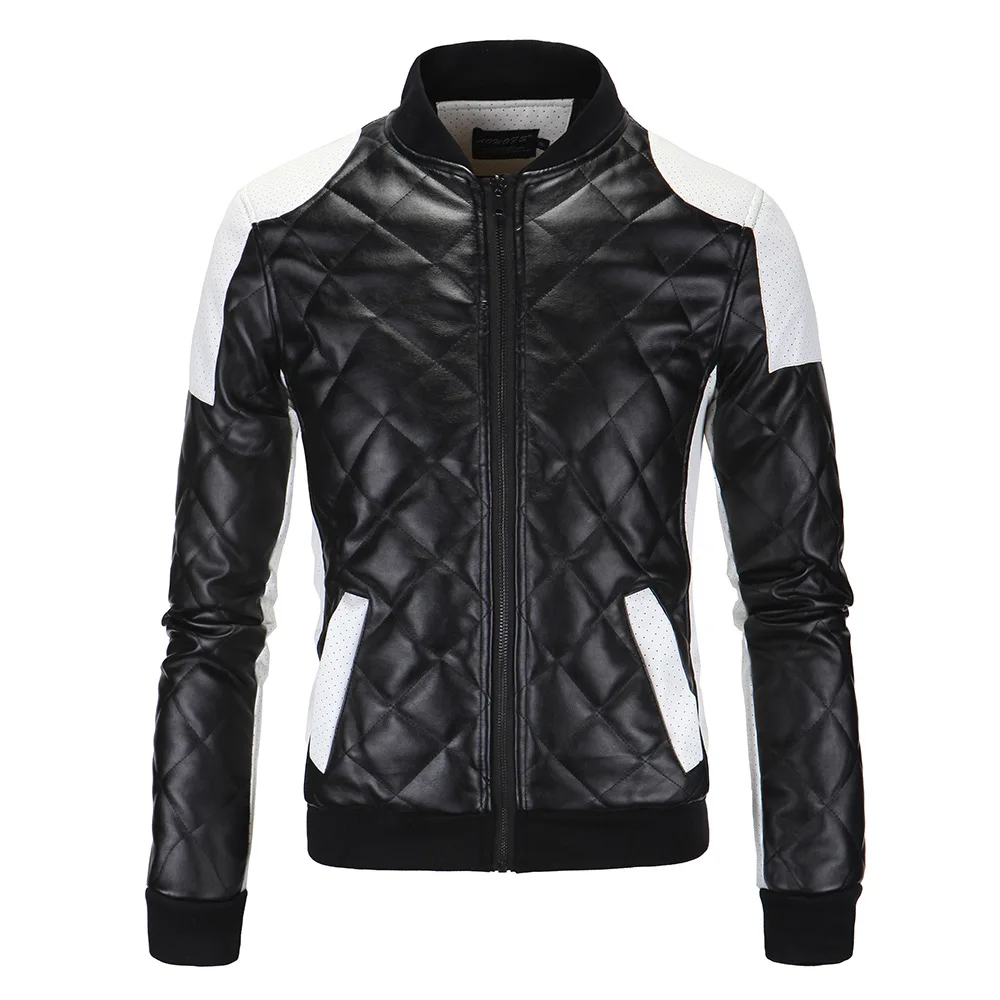 

Men Leather Jackets and Coats Autumn Winter Men Thicker PU Learher Coats Good Quality Male Stand-up collar Slim Fit Jackets 5XL