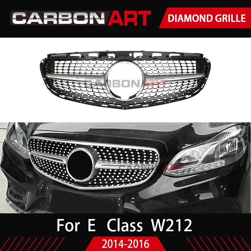 Для MB class W212 sport Edition E180 E200 E260 E300 Алмазная пластиковая решетка замена сетки черного