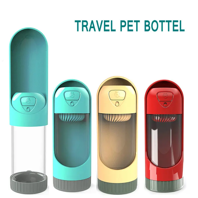 

300ML Pet Dog Travel Water Bottle Portable Scalable Pet Water Dispenser Feeder for Small Dog Blue Green Yellow Pink Pet Product