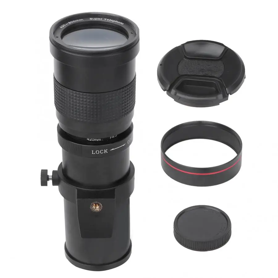Супер ручной зум объектив 420 800 мм F/8 3 16 для зеркальной камеры Canon SONY DSLR Camera