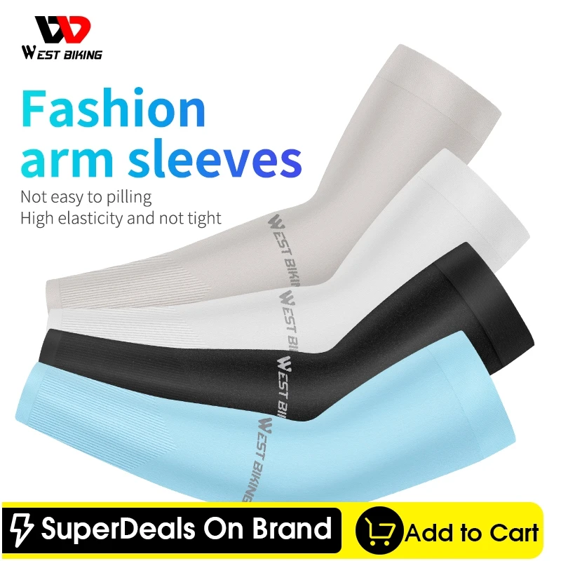 

UV Sun Protection Sport Arm Sleeves Cycling Running Fitness Basketball Breathable Men Women Sunscreen Arm Warmers