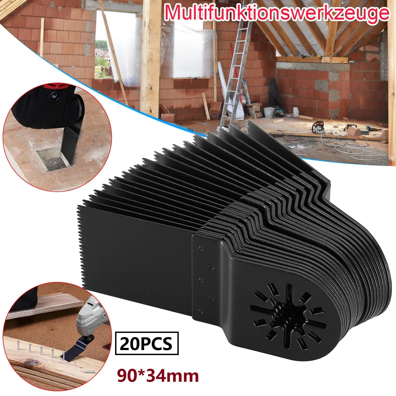 

20pcs Saw Blade Saw Blades Multifunctional Tool Accessory For Fein Multimaster High Quality Black