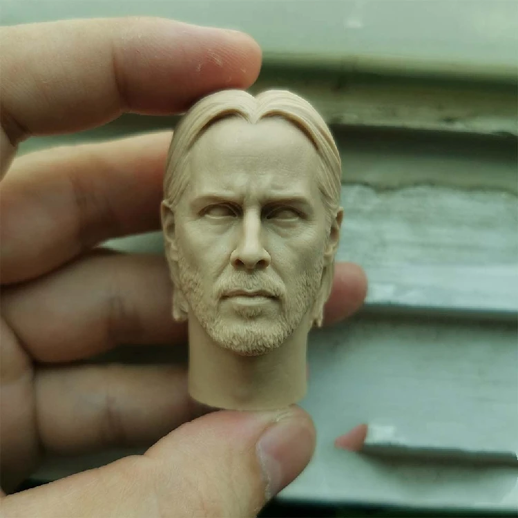 1/6 Неокрашенная головка для 12-дюймовых фигурок Кеану | Игрушки и хобби