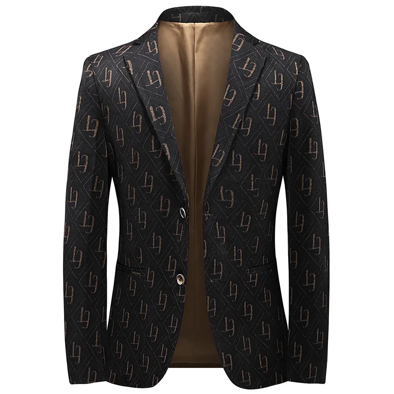 Новый высококачественный весенний мужской пиджак красивый однобортный