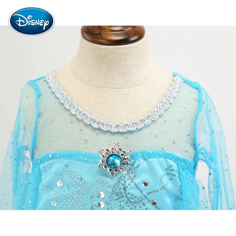 Disney королевой из м/ф “Холодное сердце” платье Эльзы для девочки одежда