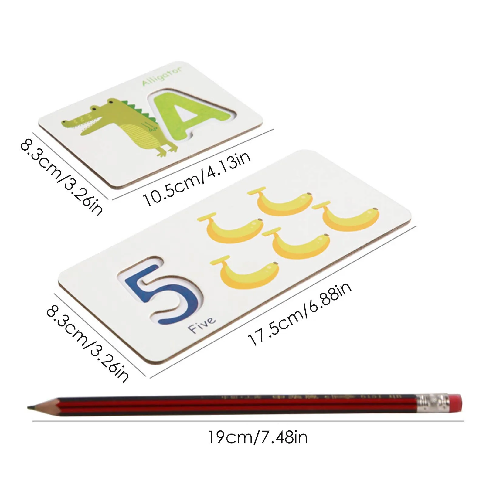 

Wooden Jigsaw Puzzle Spelling Word Game Children 26 English Letters Spelling Practice Early Education Cognitive Wooden Toys