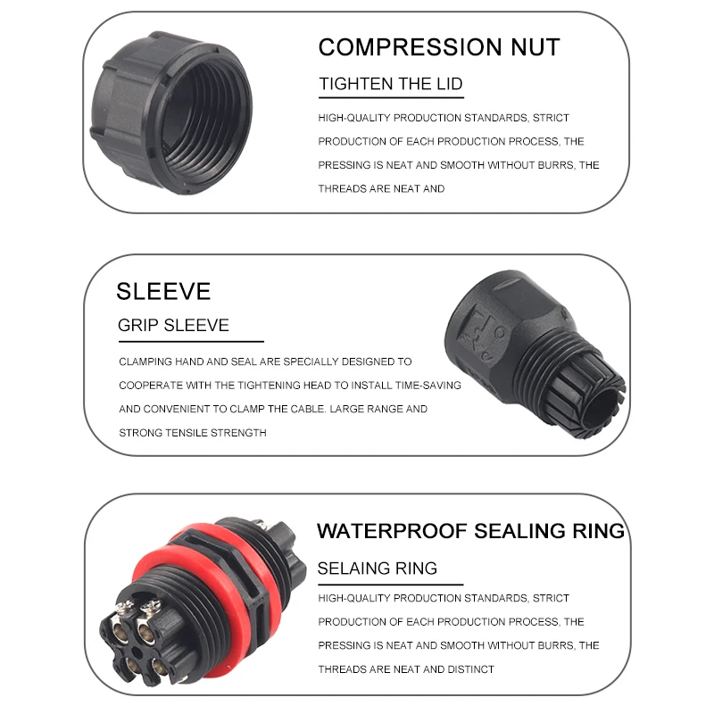 IP68 Waterproof Connector I/Y/T Shape 2/3/4/5 Pin Electrical Terminal Adapter Wire Cable For Outdoor LED Light Connect | Обустройство