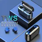 Беспроводные наушники F9 TWS Bluetooth 5,0, наушники со светодиодный ным дисплеем и внешним аккумулятором на 3500 мАч, гарнитура с микрофоном для телефонов iOSAndroid