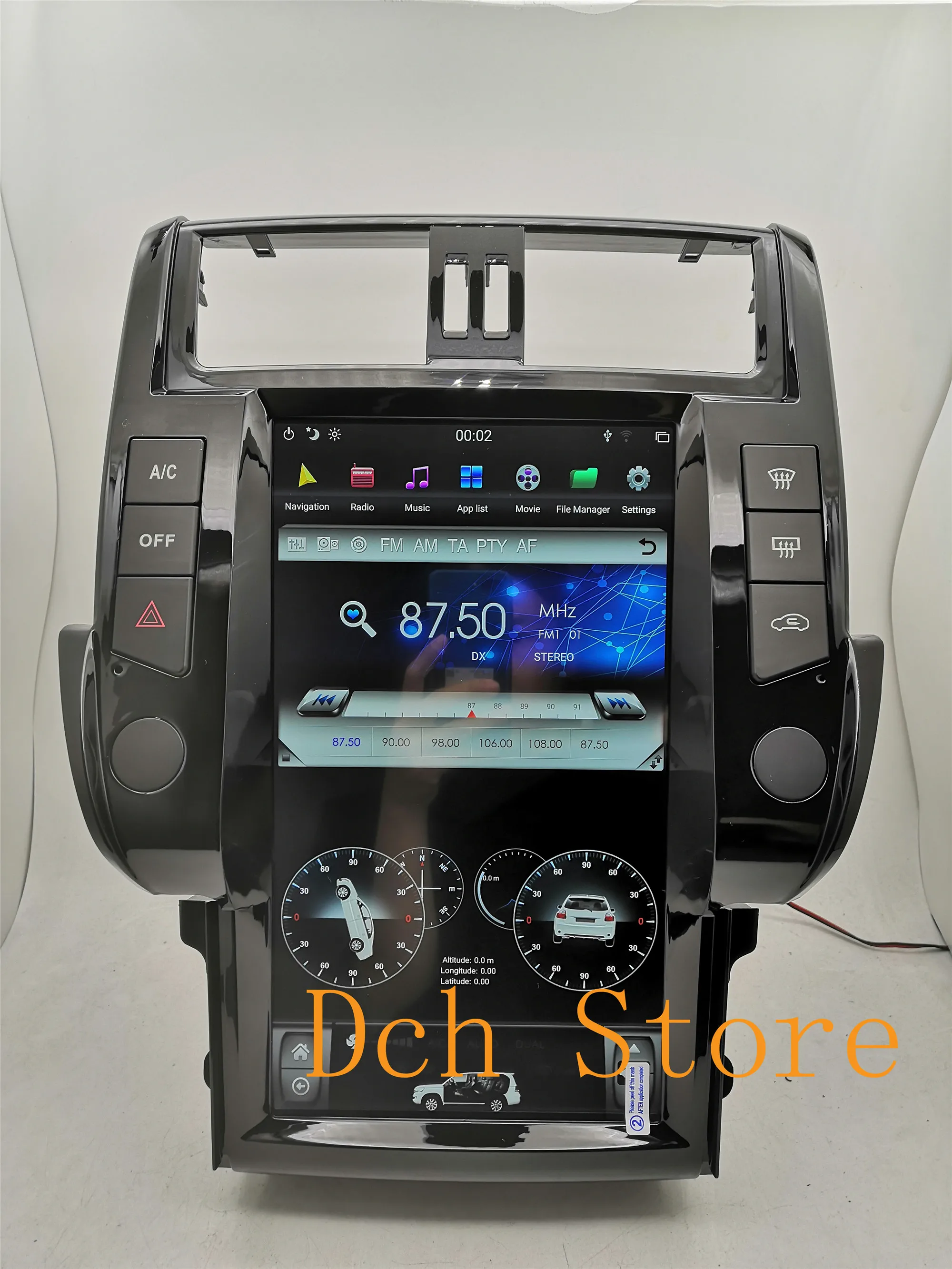 13 6 ''вертикальный автомобильный DVD плеер в стиле tesla Android 9 0 GPS навигация для Toyota