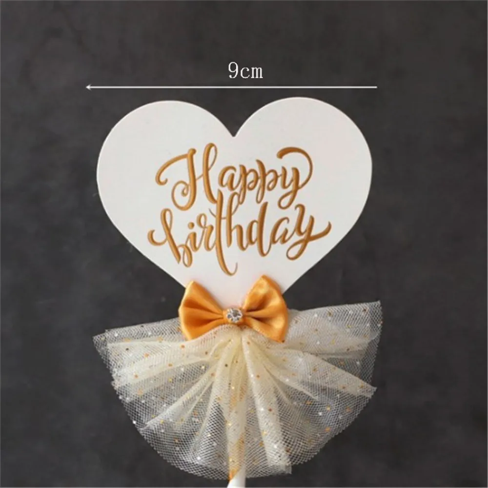 Королевской короны акриловая буква торт Топпер для торта С Днем Рождения