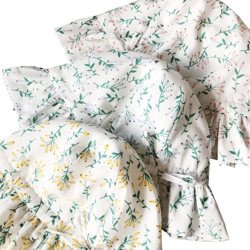 

Baby Cotton Floral Printing Sun Hat Infant Wide Brimmed Bonnet Newborn Photograpy Props