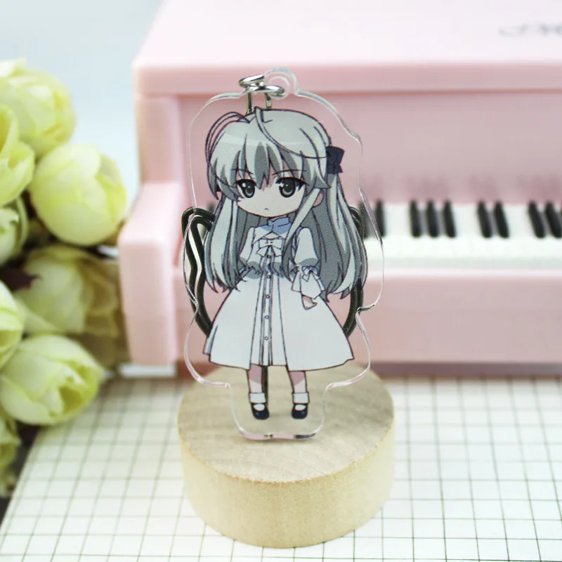 

Creativity Anime Yosuga No Sora key chains Child Toy Figure Naoki Sakuya keyring Student Cosplay Accessory Men Gift keychain