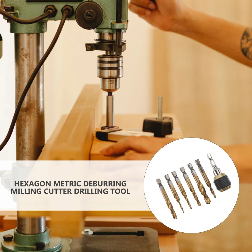 

1 Set Hex High Speeds Steel Screw Thread Metric Tap Drill Bits Hardwares