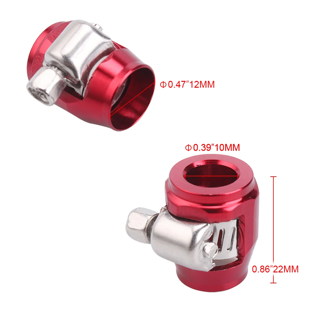 RASTP универсальные гонки AN4 13 мм прямой конец шланга зажим фитинги JDM шестигранные