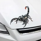 3D ПВХ автомобильная наклейка, ящерица, Скорпион, паук, наклейка, наклейка DIN889