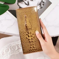 top polyester solid unisex 2021 new european and american pattern womens wallet mobile phone bag large capacity hand