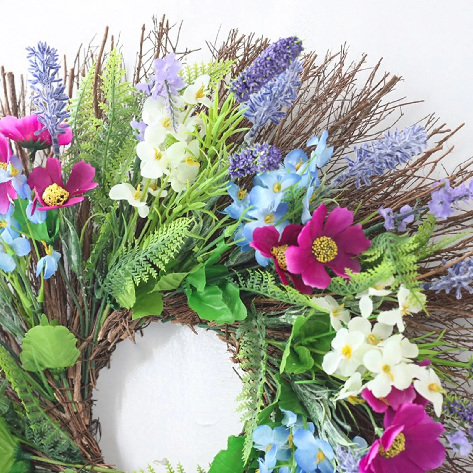 Искусственная Гирлянда для дома венок лаванды входной двери настенный висячий