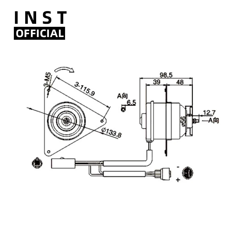 

Air Conditioning Fan AC A/C Blower Motor FOR Application P/ISWARA 12V