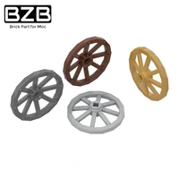 bzb moc 4489 wagon wheel creative high tech building block model kids toys diy brick parts best gifts