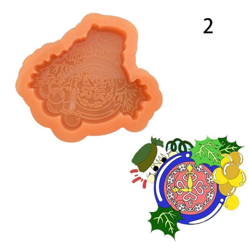 

1 Pc Crystal Epoxy Resin Mold Christmas Ornaments Silicone Mould DIY Crafts Decorations Casting Material Accessory