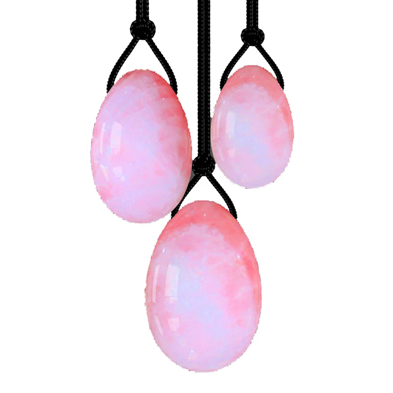 Crystal Quartz Yoni Egg Set For Kegel Exerciser Yoga Postpartum Health Massage | Красота и здоровье