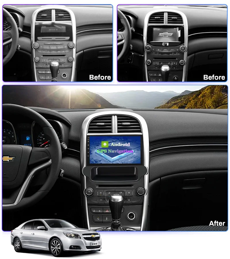 Автомагнитола 6G + 128G DSP CARPLAY для Chevrolet Malibu 2012-2015 мультимедийный видеоплеер