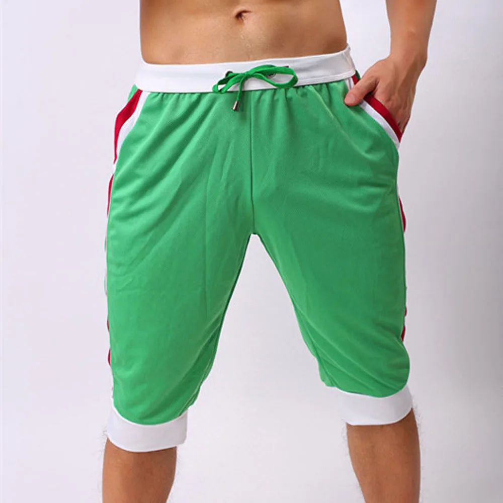 Брюки мужские облегающие дышащие эластичные спортивные тонкие Джоггеры для