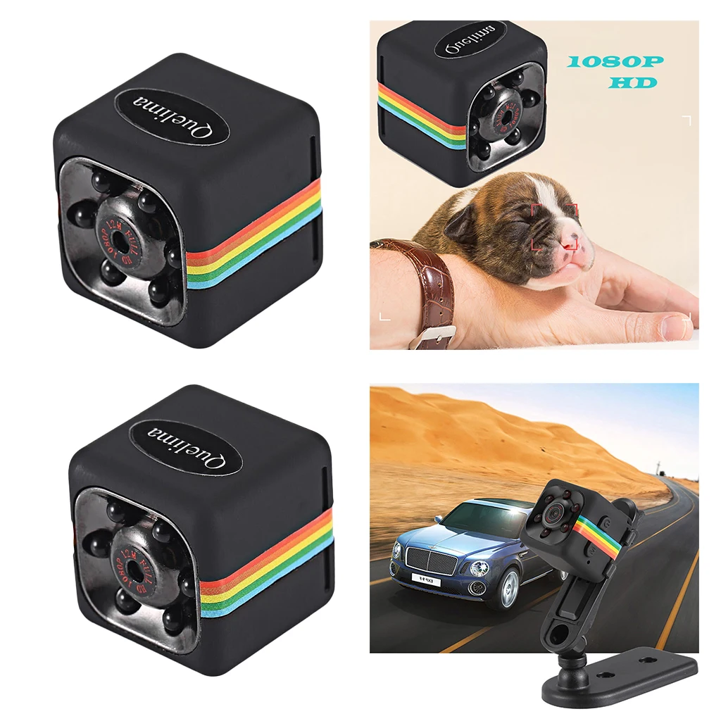 

2 Pieces Mini SQ11 DVR Camera Full HD Car Security Cam 120 Video Recorder