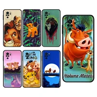 disney animation the lion king for xiaomi redmi note 5a 5 6 7 8t 8 9t 9s 9 10 10s prime pro plus max shockproof black phone case