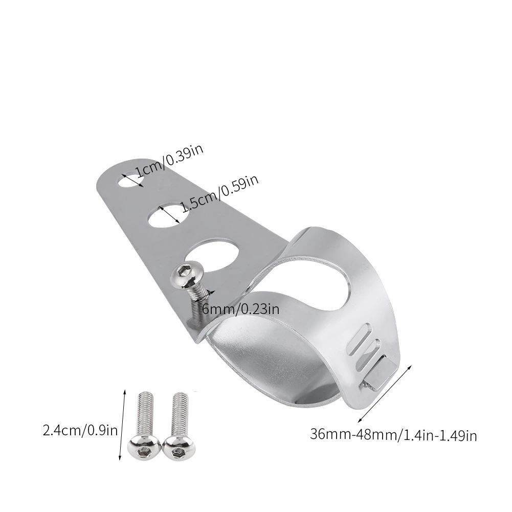 

16.5cm/6.5in Universal Motorcycle Headlight Mounting Bracket Fork Ears Adjuster Mount Clamp Chopper Holder Universal