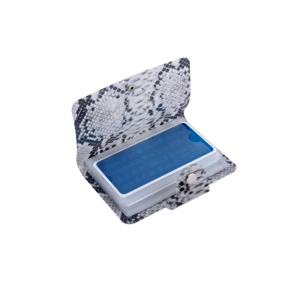 Лак для ногтей пластины стемпинга держатель Чехол 3 Цвета змея серии круглый