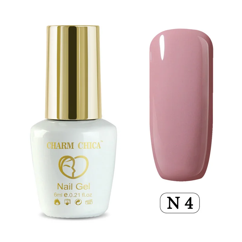 CHARM CHICA УФ гель лак для ногтей 6 мл телесный розовый замачиваемый Гибридный es