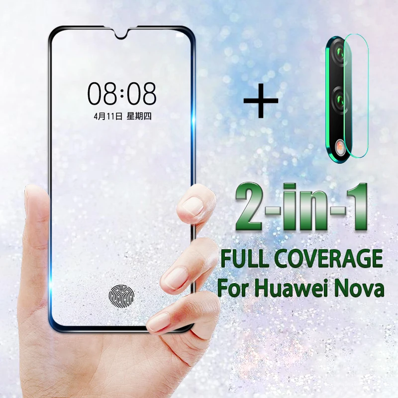 Закаленное стекло для Huawei Nova 5 5i Pro 5T 5Z 6 SE защита экрана объектив камеры 3 3i 3E 4 4E
