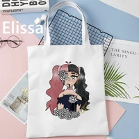 shopper bag melanie martinez print tote canvas shoulder bag women reusable shopping and other handbag for girls