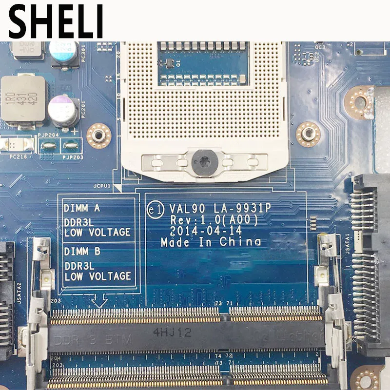 Материнская плата SHELI для ноутбука DELL E6440 материнская CN 085M2V DDR3L VAL90 LA 9933P 100%